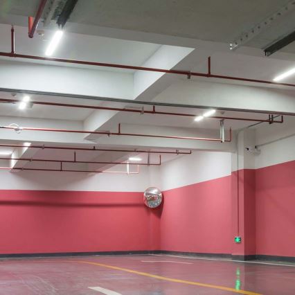 Technische LED-Feuchtraumleuchte mit Bewegungs- und Dämmerungssensor, 48 W, 230 V, IP65, 4000 K, 150 cm