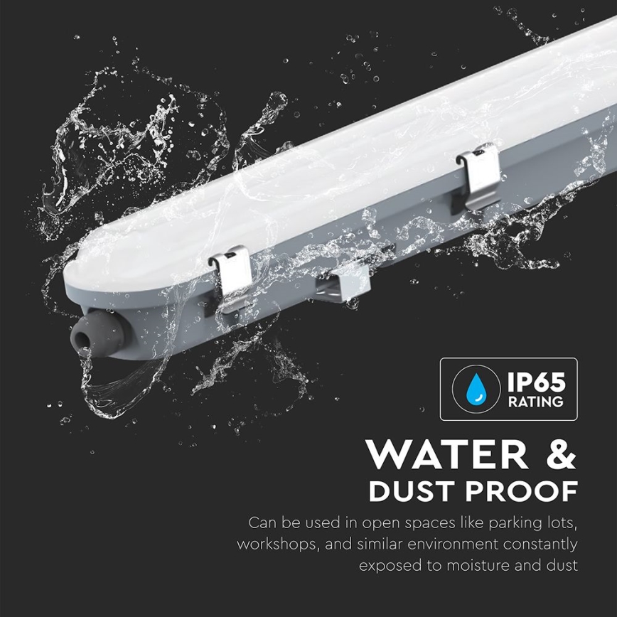Technische LED-Röhrenleuchte mit Bewegungs- und Dämmerungssensor LED/36W/230V 6500K IP65 120 cm