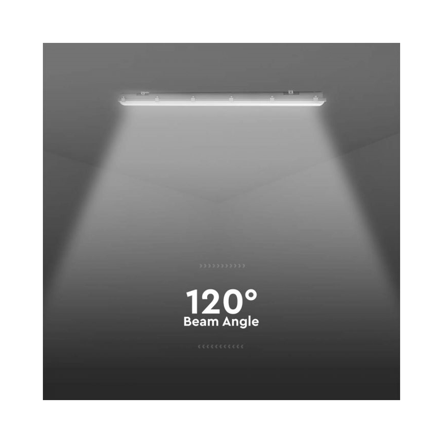 Technische LED-Röhrenleuchte mit Notlichtmodul LED/48W/230V 6500K IP65 2200 mAh 150 cm
