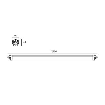 Technische LED‑Röhrenleuchte LUMEXO LED/50W/230V 4000K IP65 151 cm