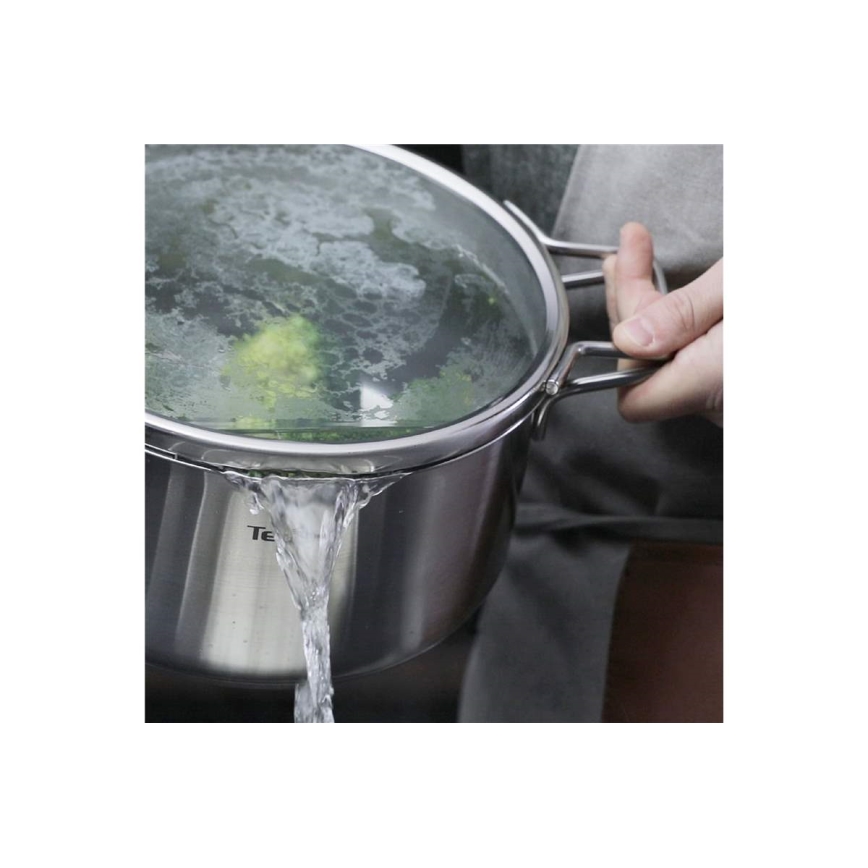 Tefal - 10-teiliges Topfset NORDICA Edelstahl