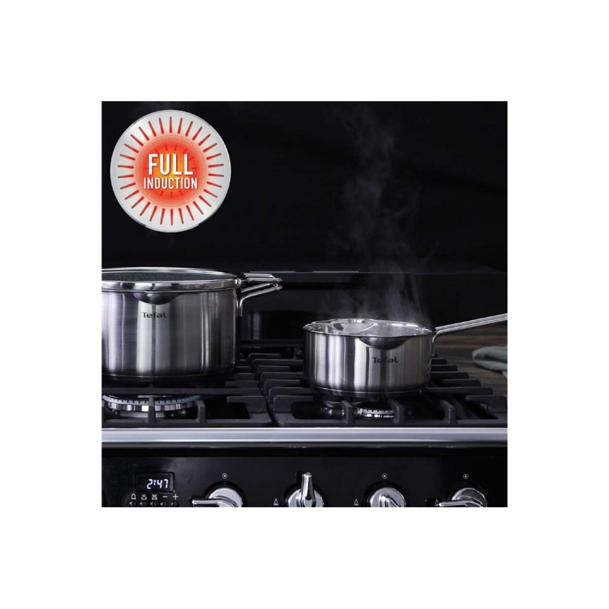 Tefal - 10-teiliges Topfset NORDICA Edelstahl