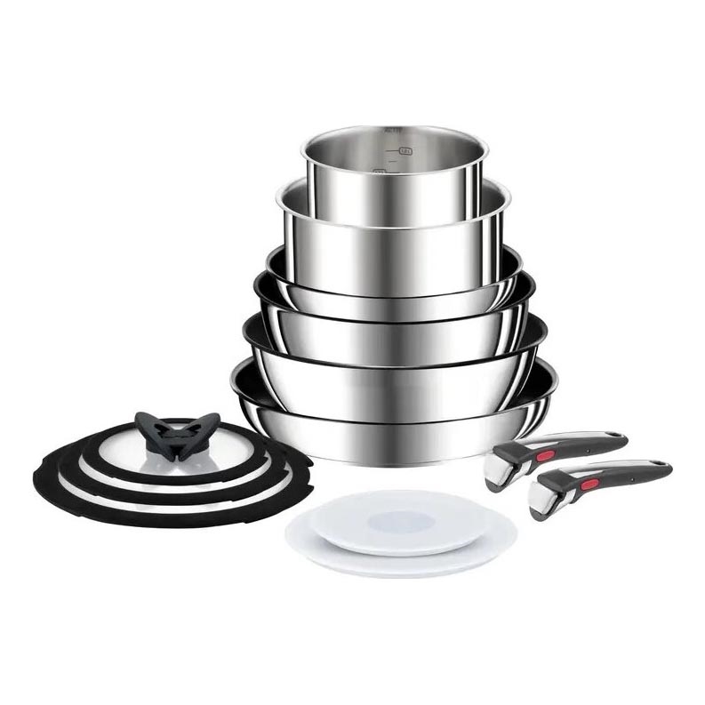 Tefal - 13-teiliges Kochgeschirr-Set INGENIO PREFERENCE ON Edelstahl