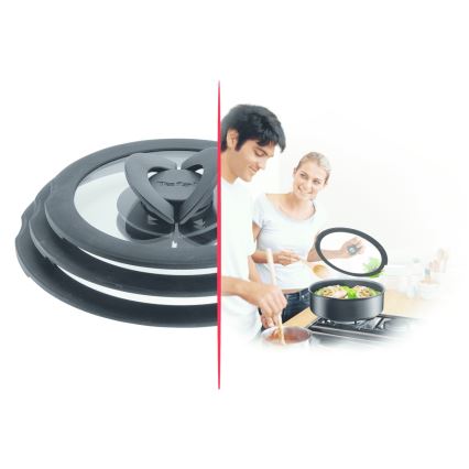 Tefal - 3-teiliges Set aus Glasdeckeln