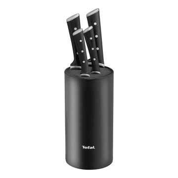 Tefal - 4-teiliges Küchenmesserset ICE FORCE mit Messerblock