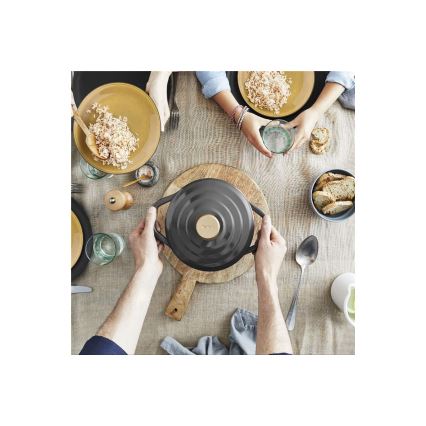 Tefal - Kochtopf mit Deckel AIR 20 cm Anthrazit