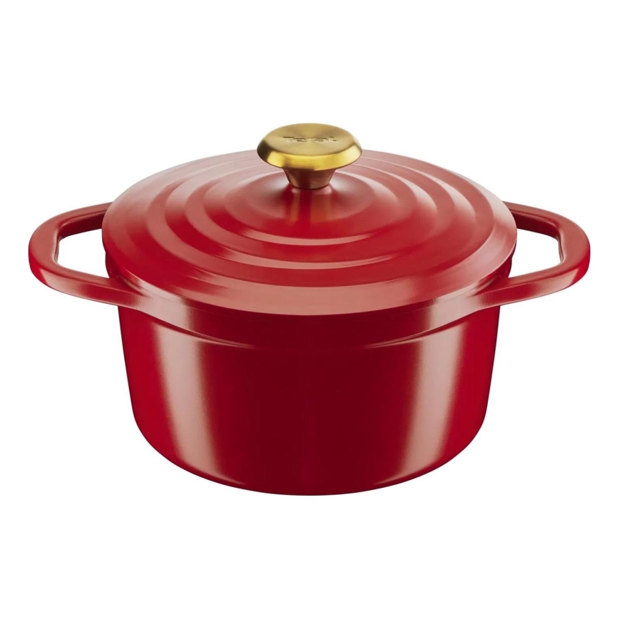 Tefal - AIR Topf mit Deckel, 20 cm, rot