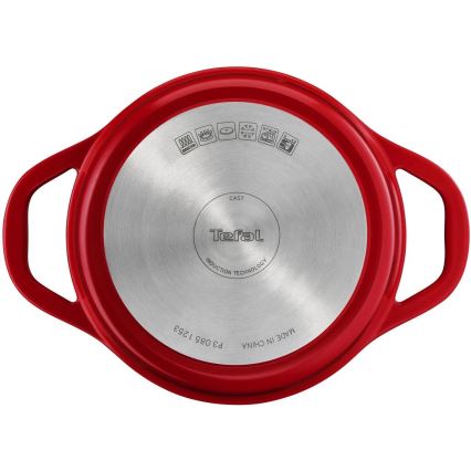 Tefal - AIR Topf mit Deckel, 20 cm, rot