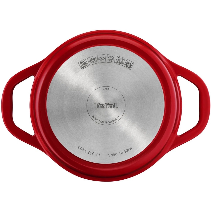 Tefal - AIR Topf mit Deckel, 20 cm, rot