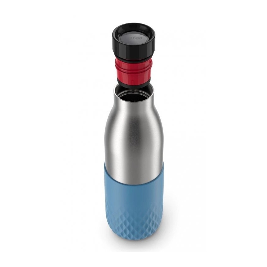 Tefal - Flasche 500 ml BLUDROP Edelstahl/Blau