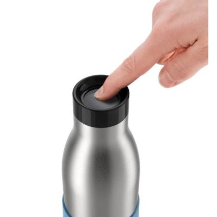 Tefal - Flasche 500 ml BLUDROP Edelstahl/Blau