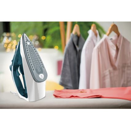 Tefal - Dampfbügeleisen EXPRESS STEAM 2400W/230V türkis