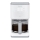 Tefal - Filterkaffeemaschine mit LCD-Display SENSE 1000W/230V weiß