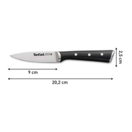 Tefal - Edelstahl-Ausstechmesser ICE FORCE 9 cm glänzender Chrom/Schwarz