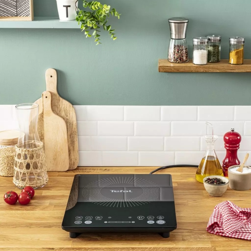Tefal - Induktionskochplatte EVERYDAY SLIM 2100W/230V schwarz
