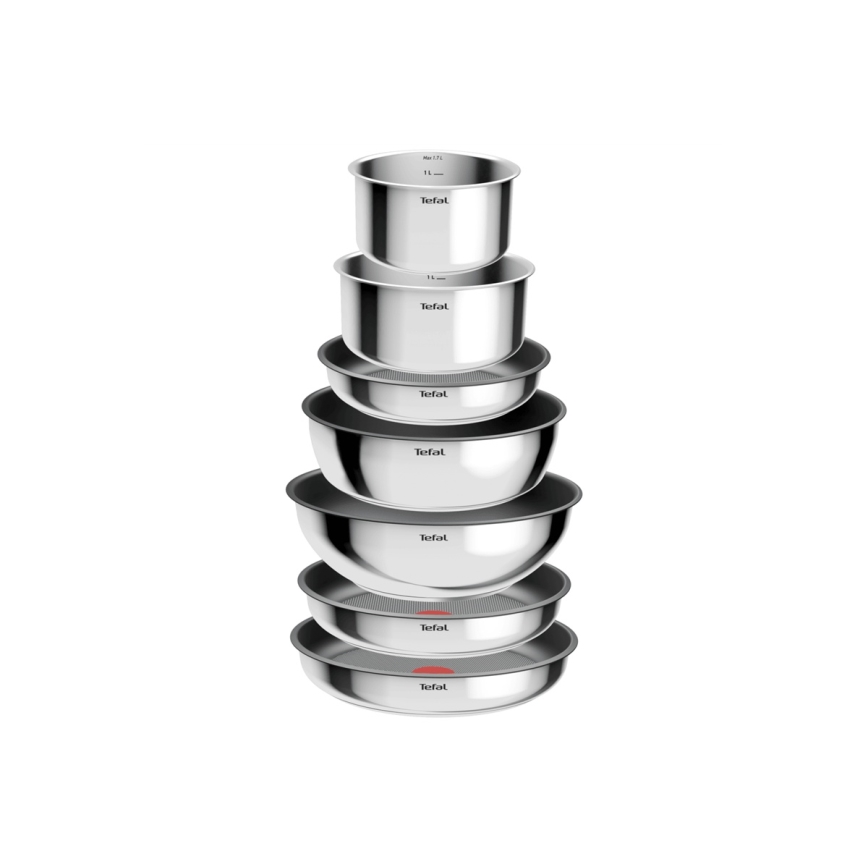 Tefal - INGENIO COOK 15-teiliges Kochgeschirr-Set, Edelstahl