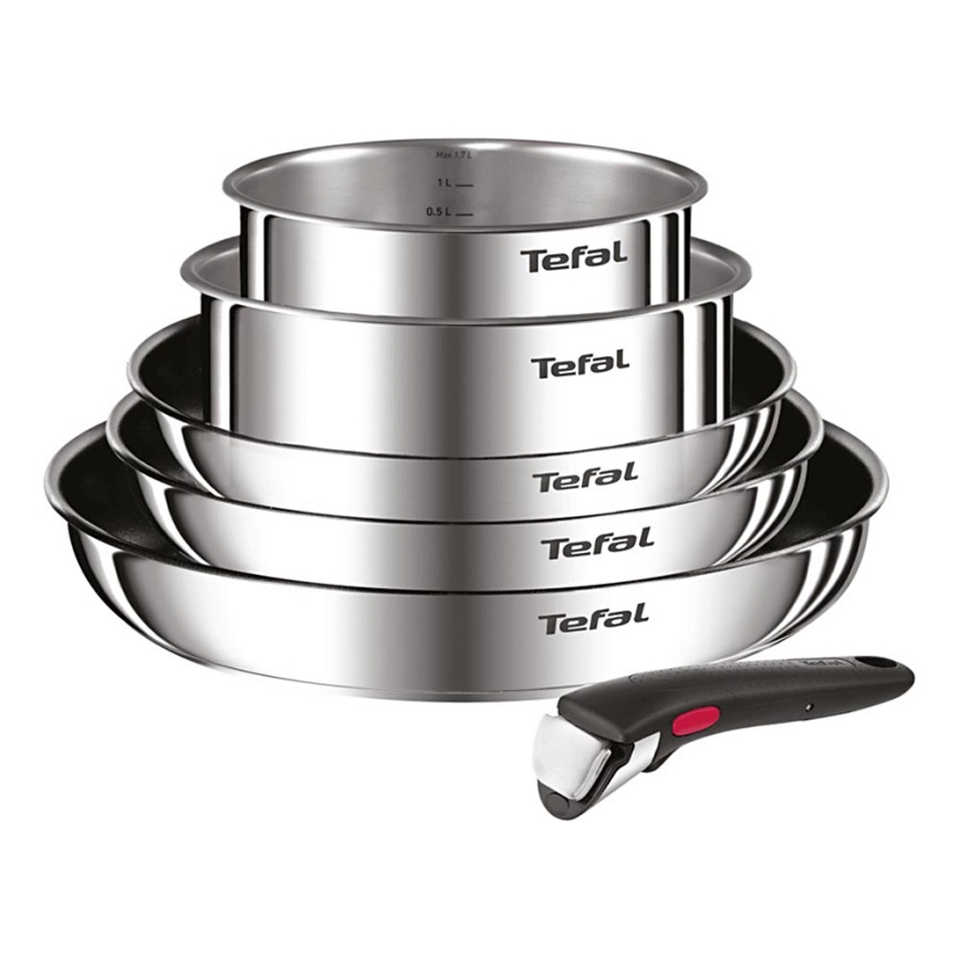 Tefal - INGENIO COOK 6-teiliges Kochgeschirr-Set, Edelstahl