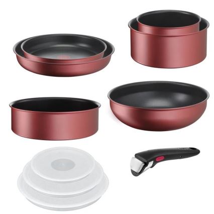Tefal - 10-teiliges Kochgeschirr-Set INGENIO DAILY CHEF Kupferfarben