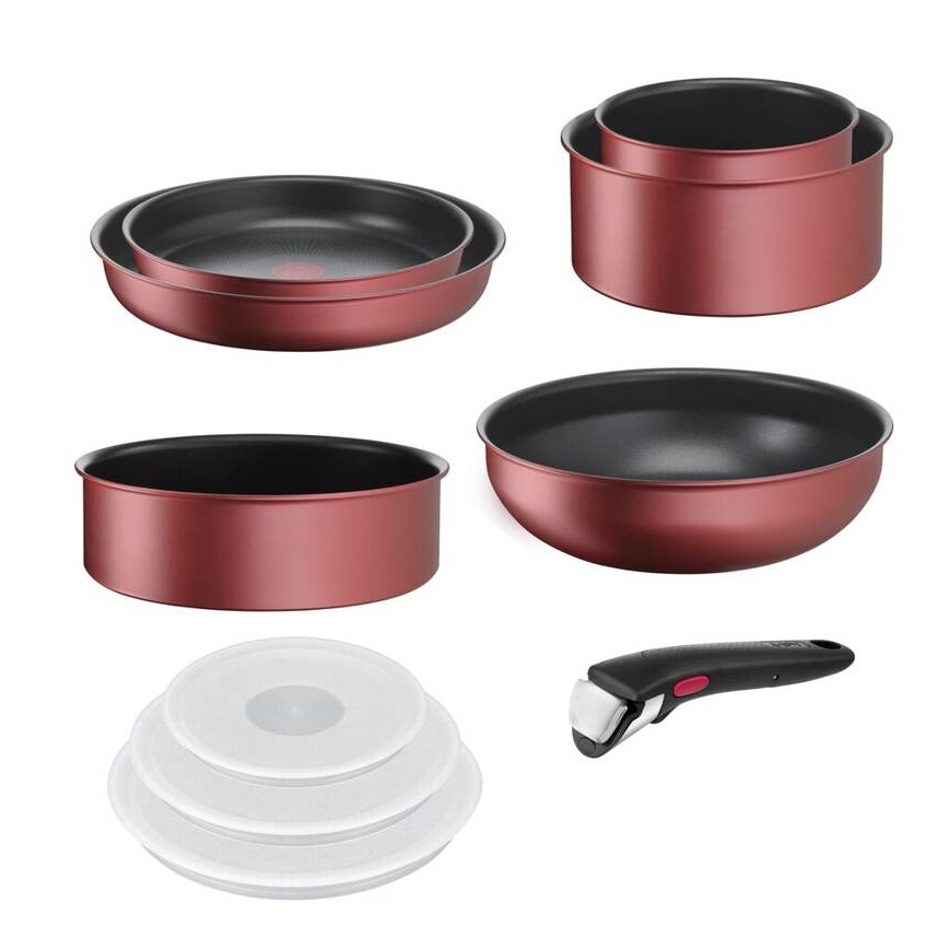 Tefal - 10-teiliges Kochgeschirr-Set INGENIO DAILY CHEF Kupferfarben