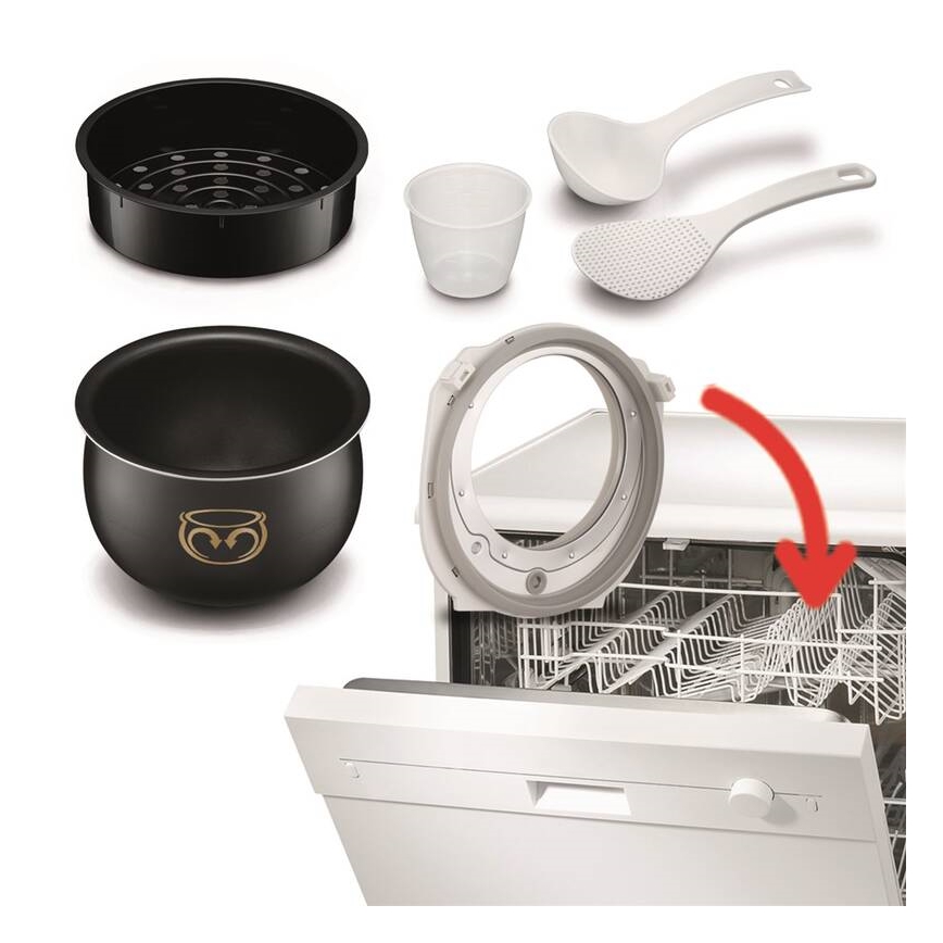 Tefal - Multifunktions-Elektrotopf FUZZY 750W/230V