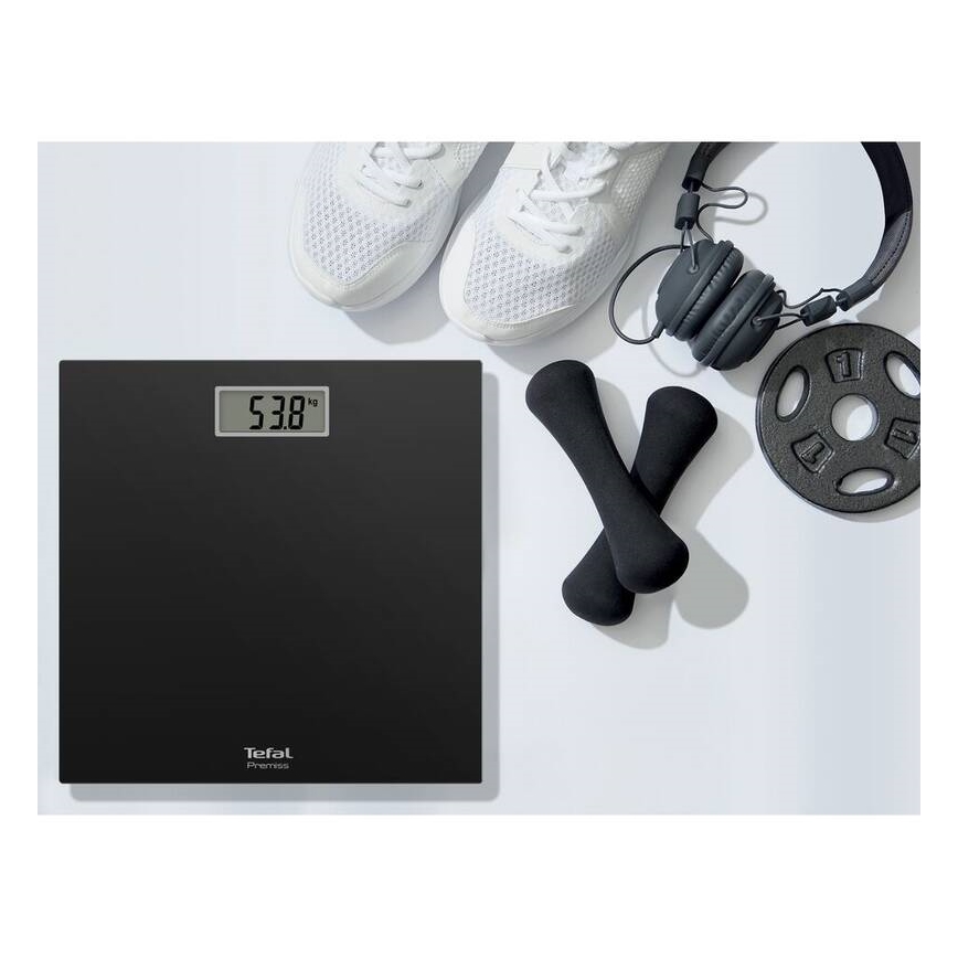 Tefal - Personenwaage PREMISS 1xCR2032 schwarz