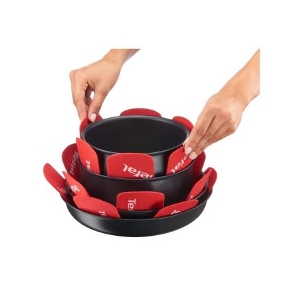 Tefal - Pfannenschoner-Set 4 Stk. INGENIO rot