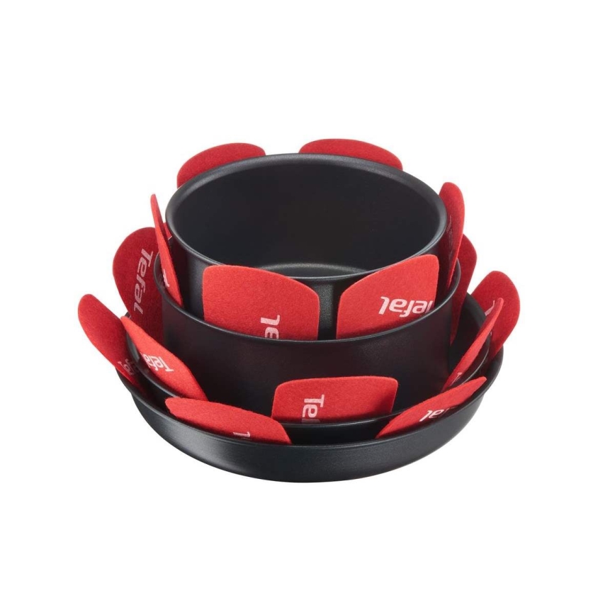 Tefal - Pfannenschoner-Set 4 Stk. INGENIO rot