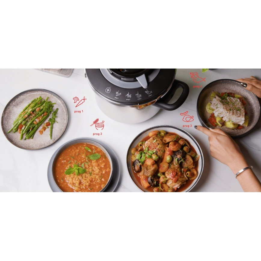 Tefal - Schnellkochtopf 6 l CLIPSO+ CHEF Edelstahl