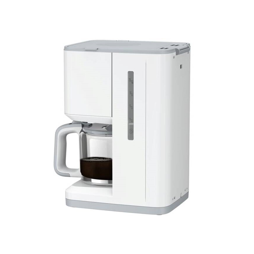 Tefal - Filterkaffeemaschine mit LCD-Display SENSE 1000W/230V weiß