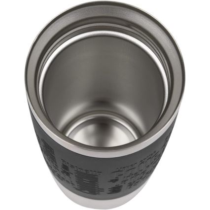 Tefal - Reisebecher 360 ml TRAVEL MUG Edelstahl/Schwarz