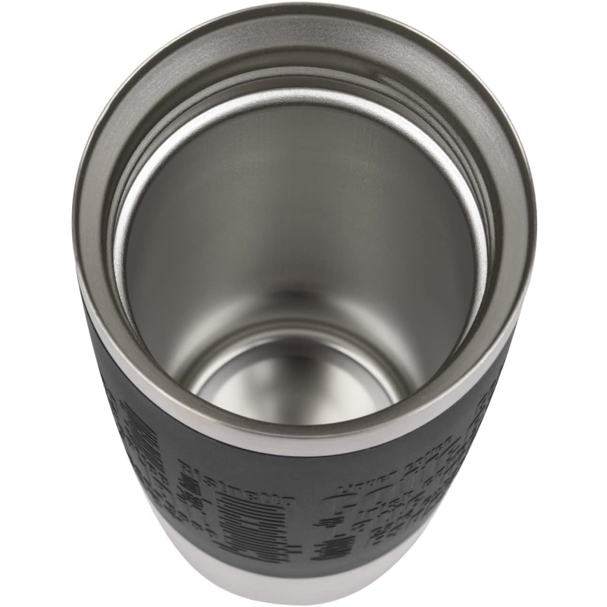 Tefal - Reisebecher 360 ml TRAVEL MUG Edelstahl/Schwarz