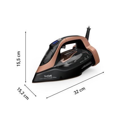 Tefal - Dampfbügeleisen ULTIMATE POWER 3200W/230V kupfer/schwarz