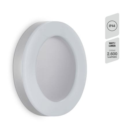 Telefunken 320904TF - LED-Wandleuchte für den Außenbereich LED/24W/230V IP44 weiß