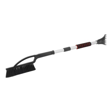 Teleskopischer Autoschaber mit Besen 120 cm schwarz/weiß