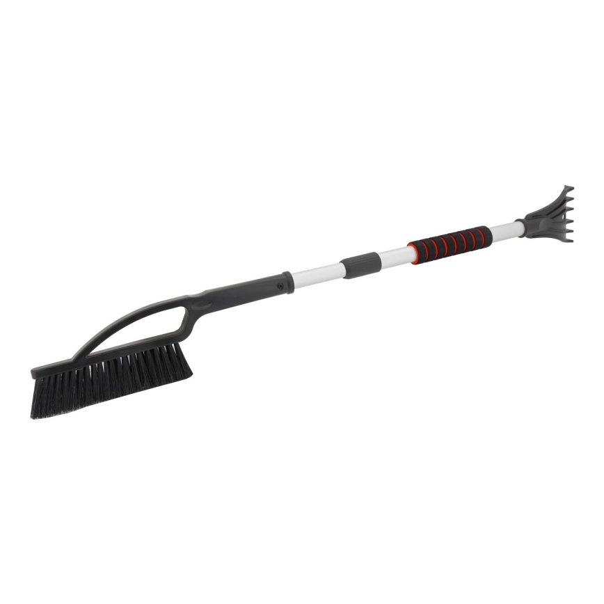 Teleskopischer Autoschaber mit Besen 120 cm schwarz/weiß