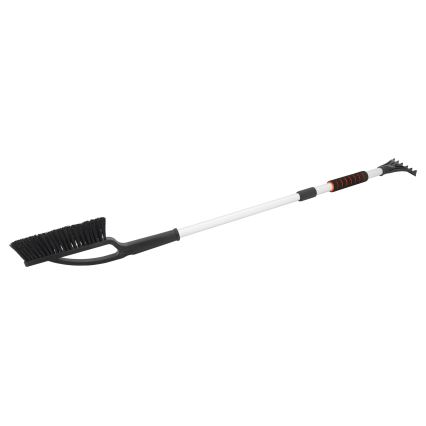 Teleskopischer Autoschaber mit Besen 120 cm schwarz/weiß