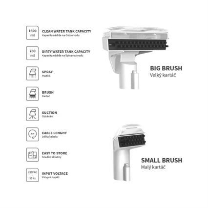 Teppichreiniger 450W/230V IPX4