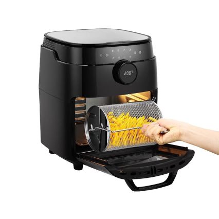 TESLA Electronics AirCook & Grill – Intelligente multifunktionale digitale Heißluftfritteuse 12 l 1800W/230V mit Wi-Fi