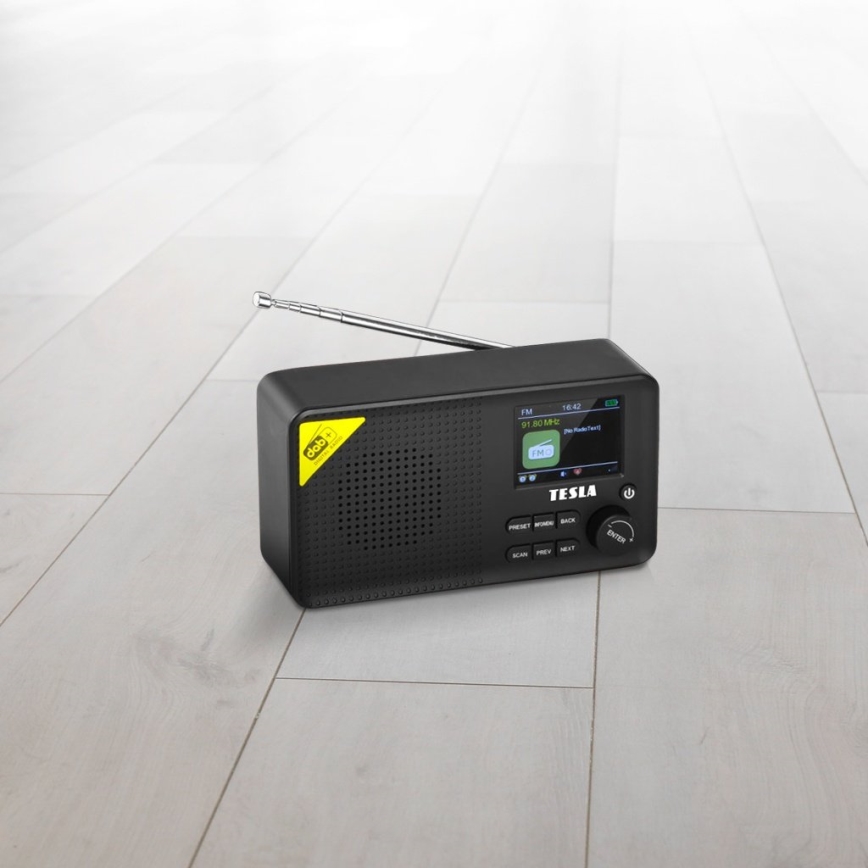 TESLA Electronics - DAB+ FM Radio 5W/4000 mAh Schwarz