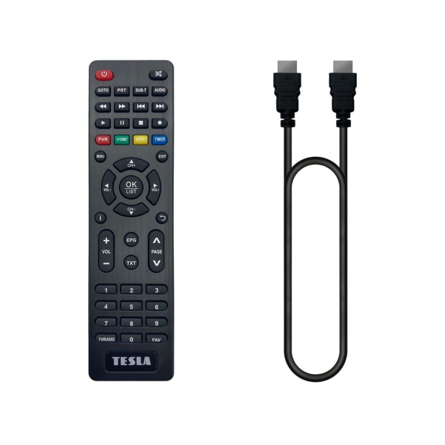 TESLA Electronics - DVB-T2 H.265 (HEVC) Empfänger 2xAAA + Fernbedienung