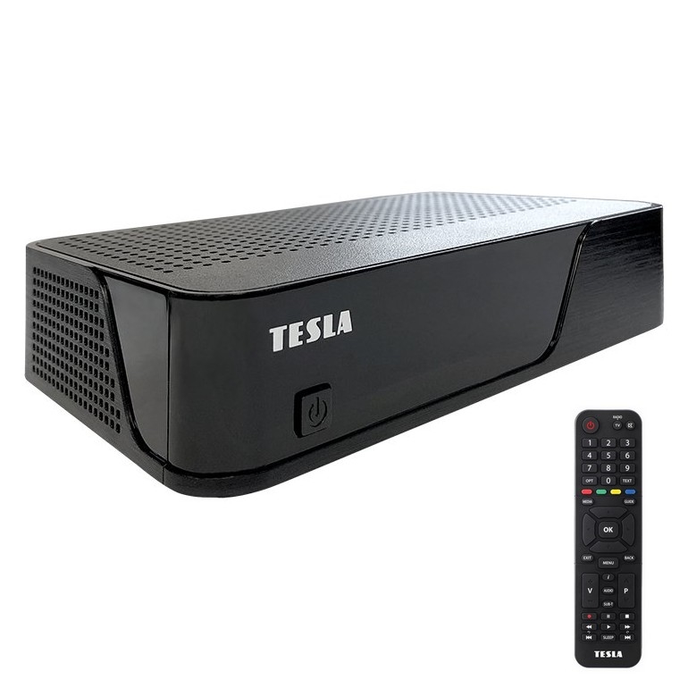 TESLA Electronics - DVB-T2 H.265 (HEVC) Empfänger mit HbbTV 12V + Fernbedienung
