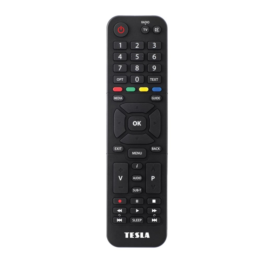 TESLA Electronics - DVB-T2 H.265 (HEVC) Empfänger mit HbbTV 12V + Fernbedienung