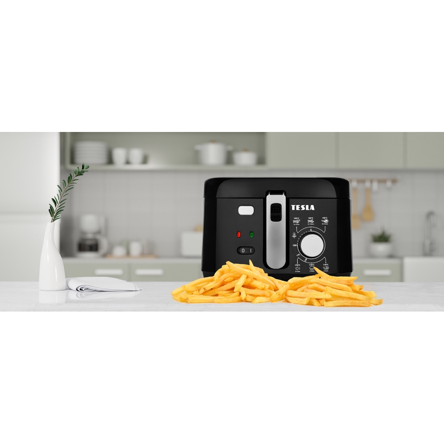 TESLA Electronics EasyCook - Fritteuse mit Öl 2,5 l 1800W/230V