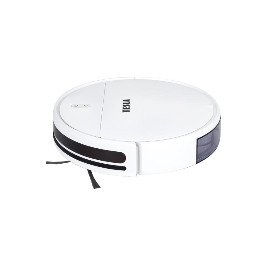 TESLA Electronics RoboStar - Intelligenter 2-in-1 Saugroboter 2500 mAh Wi-Fi Tuya Weiß + Fernbedienung