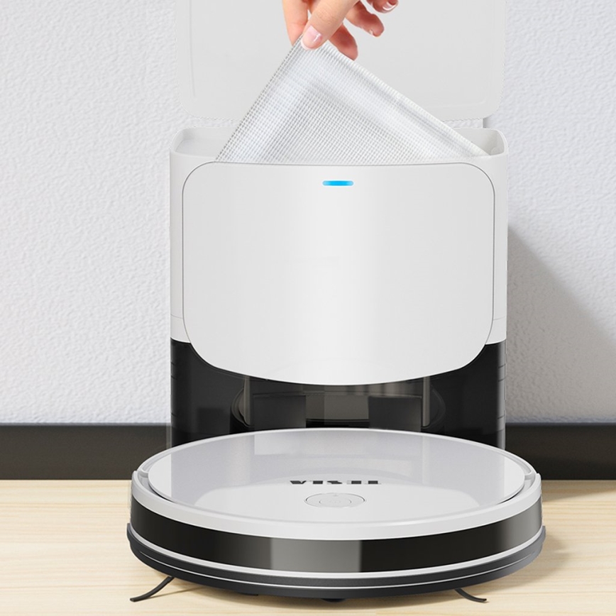 TESLA Electronics RoboStar - Intelligenter 2-in-1 Saugroboter 2600 mAh Wi-Fi Weiß + Fernbedienung