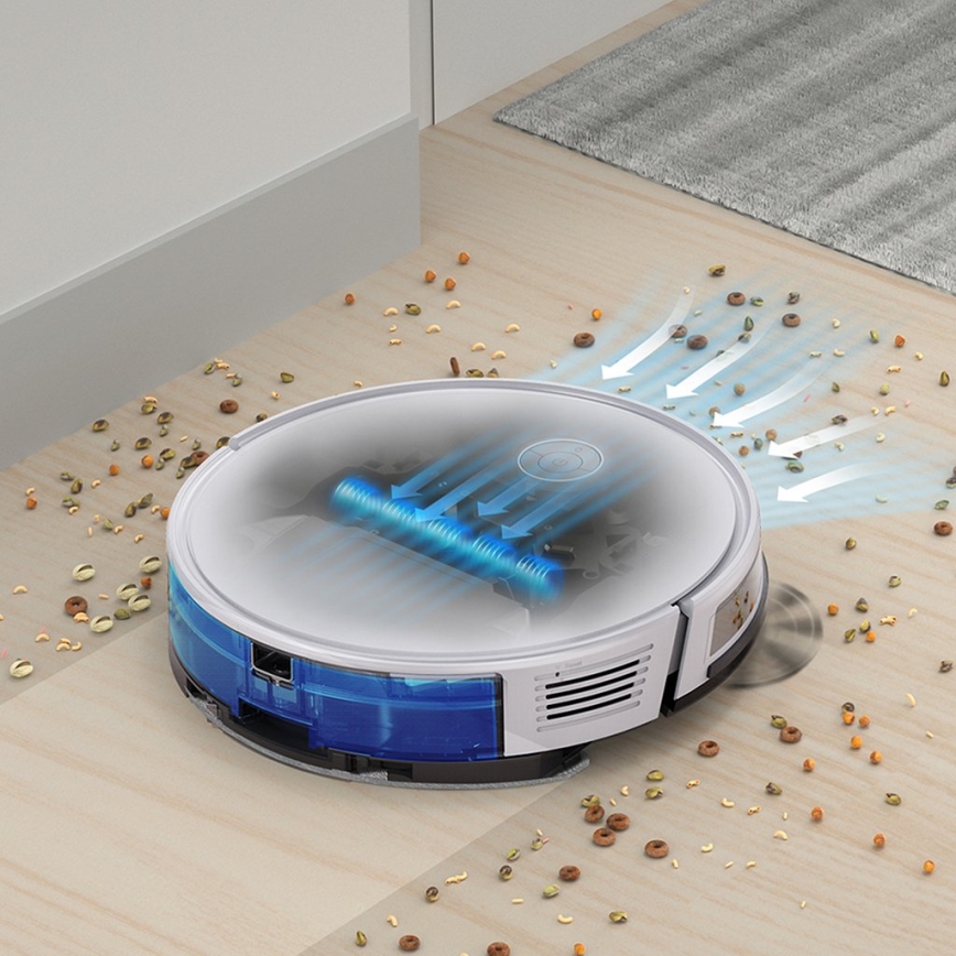 TESLA Electronics RoboStar - Intelligenter 2-in-1 Saugroboter 2600 mAh Wi-Fi Weiß + Fernbedienung