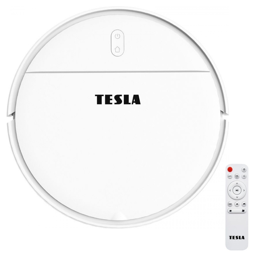 TESLA Electronics RoboStar - Intelligenter 2-in-1 Saugroboter 2500 mAh Wi-Fi Tuya Weiß + Fernbedienung