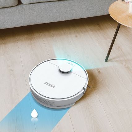 TESLA Electronics RoboStar - Intelligenter 2-in-1 Saugroboter 2550 mAh Wi-Fi Weiß