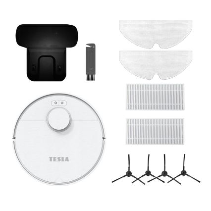 TESLA Electronics RoboStar - Intelligenter 2-in-1 Saugroboter 2550 mAh Wi-Fi Weiß