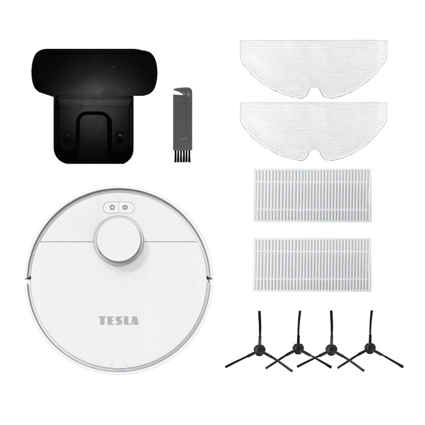 TESLA Electronics RoboStar - Intelligenter 2-in-1 Saugroboter 2550 mAh Wi-Fi Weiß